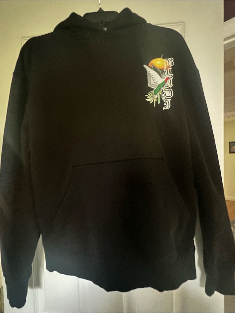 Black Hoodie with Pali Angels Graphic
